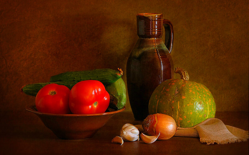 Vegetables in a Bowl