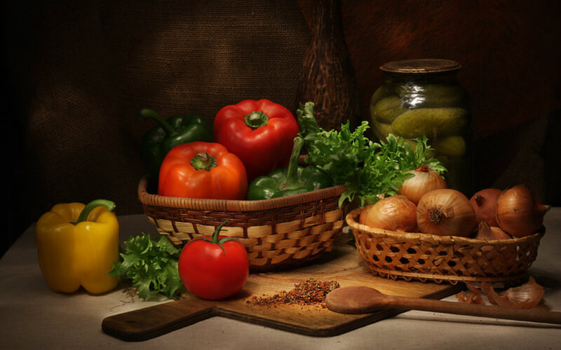 Vegetables in Baskets