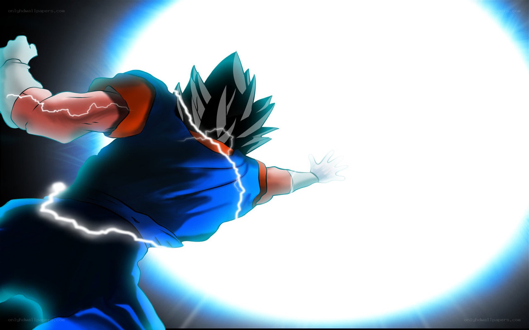 Vegito charging energy blast