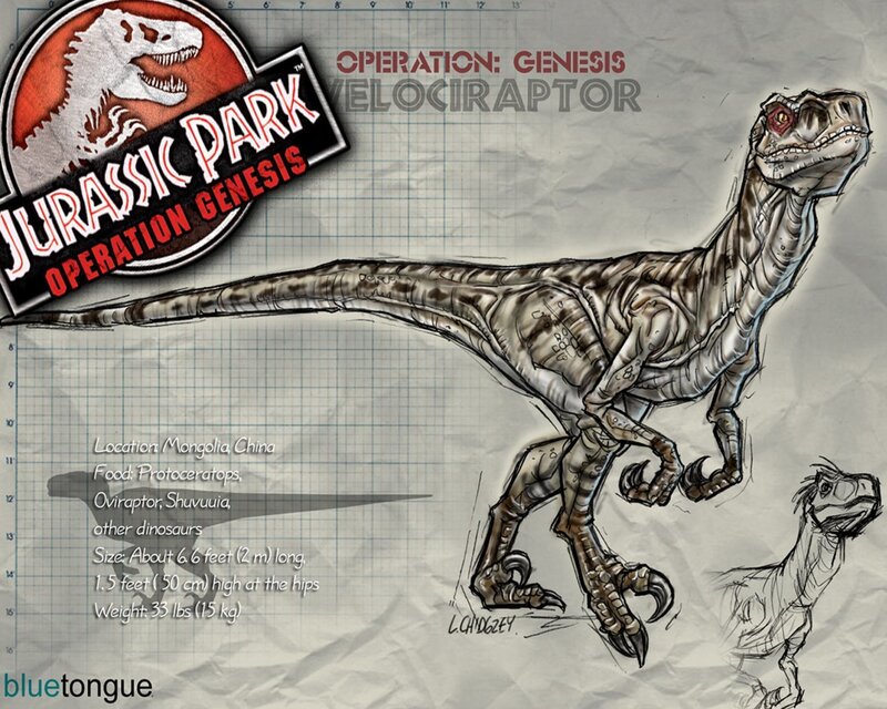 Velociraptor concept art