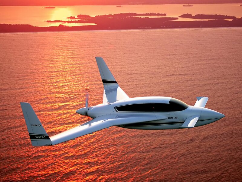 Velocity Elite XL aircraft in flight