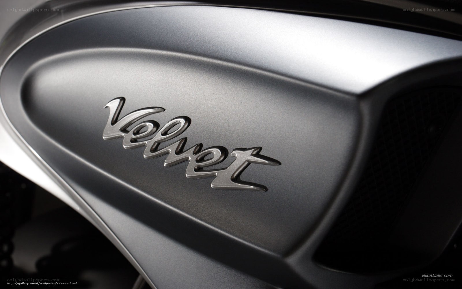 Velvet motorcycle emblem