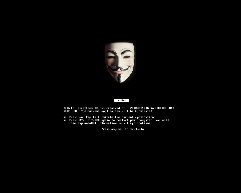 Vendetta error screen