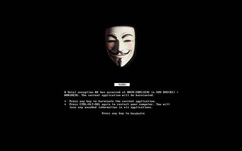 Vendetta error screen