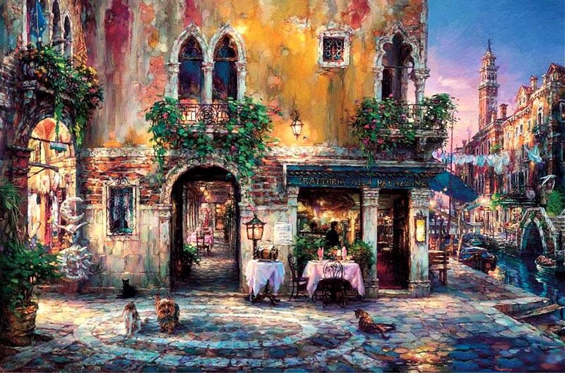 Venetian Alleyway Cafe