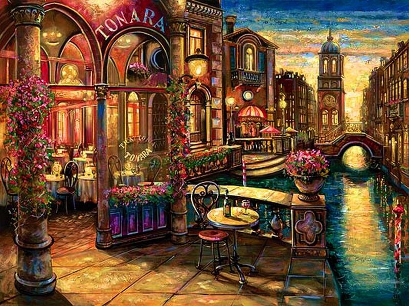 Venetian Canal Restaurant — Gold