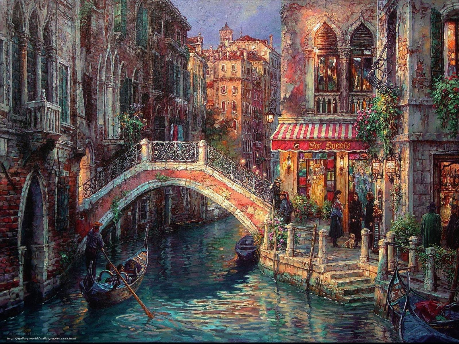 Venetian canal scene