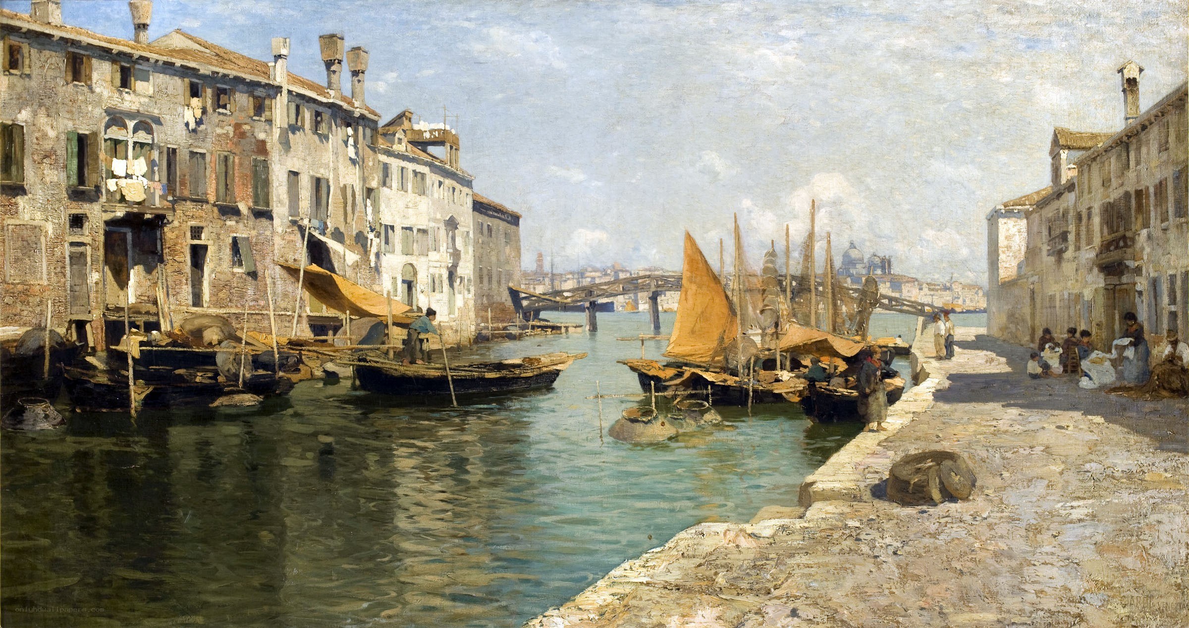 Venetian canal scene