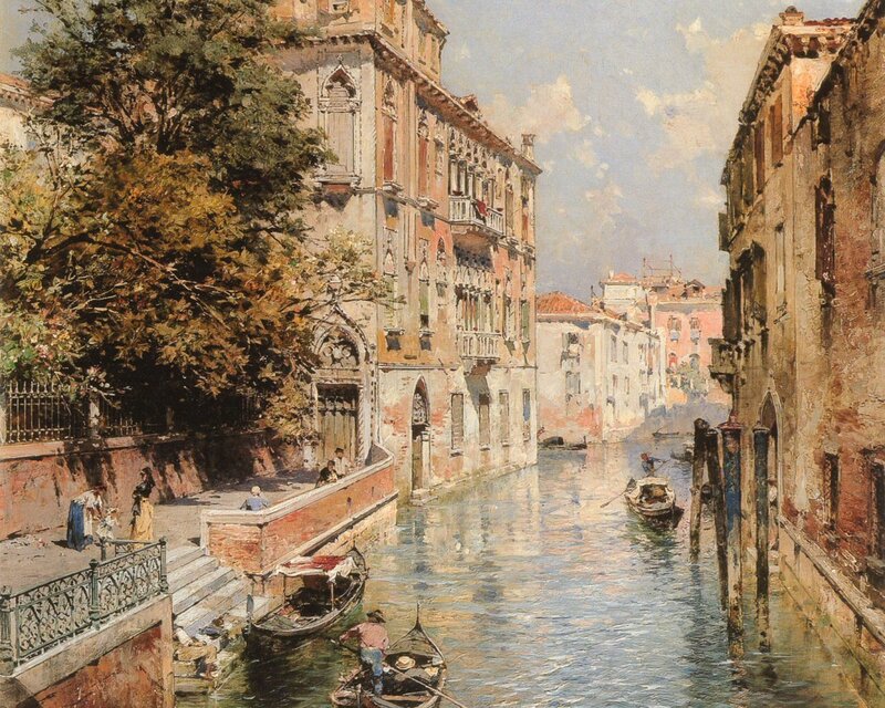 Venetian canal scene