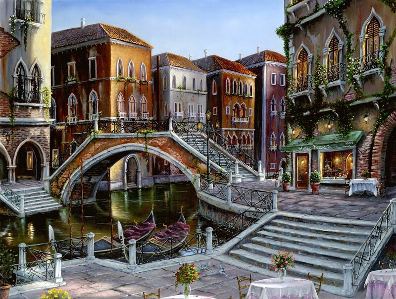 Venetian canal scene