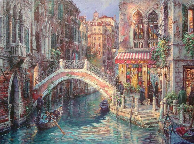 Venetian canal scene