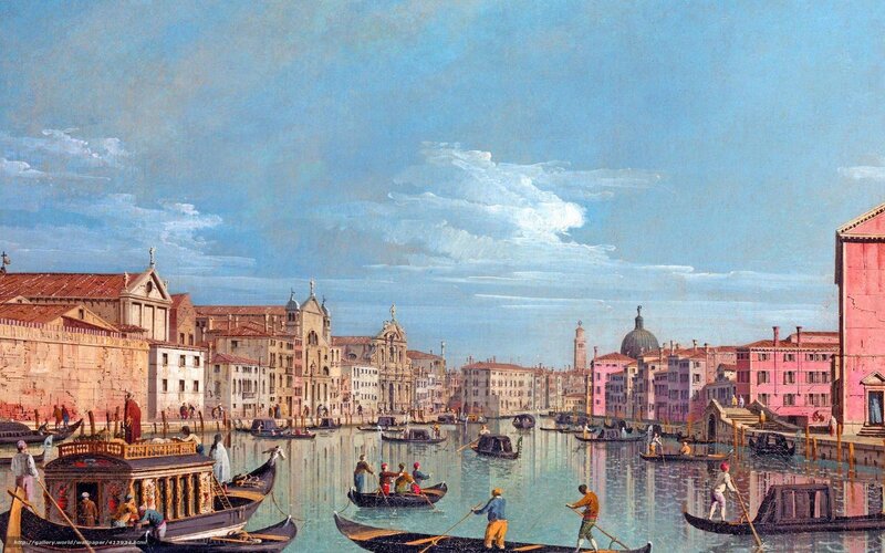 Venetian canal scene