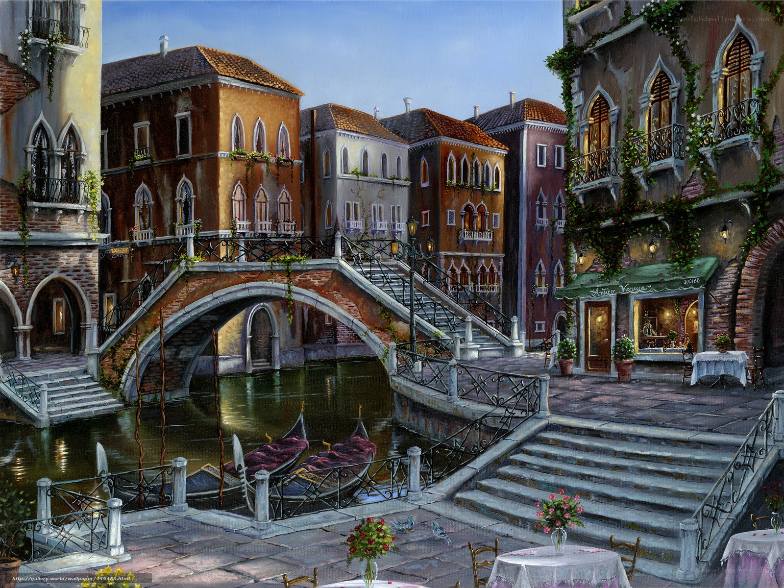 Venetian canal scene