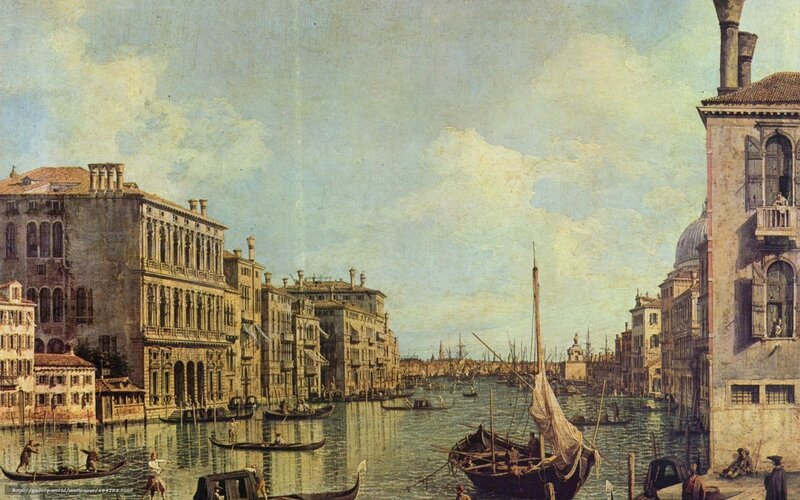 Venetian canal scene