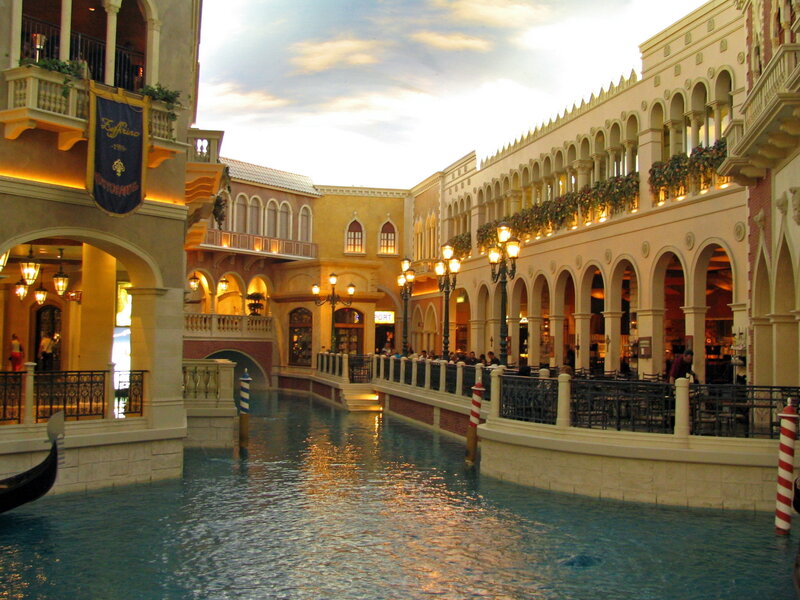 Venetian Canal Scene — Blue, Serene, Evening