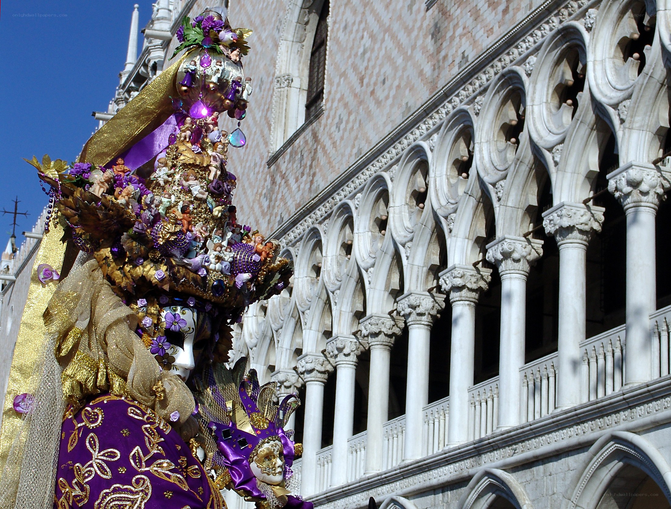 Venetian carnival costume