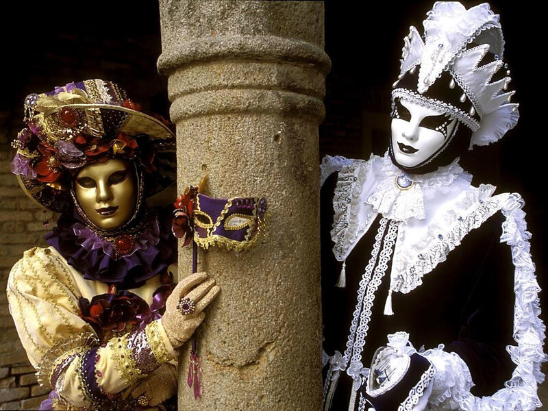 Venetian carnival costumes