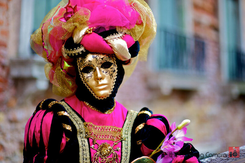 Venetian carnival mask and costume