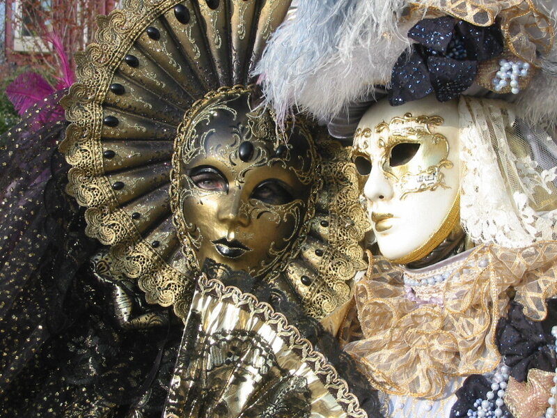 Venetian carnival masks
