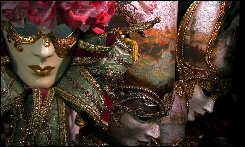 Venetian Carnival Masks — White