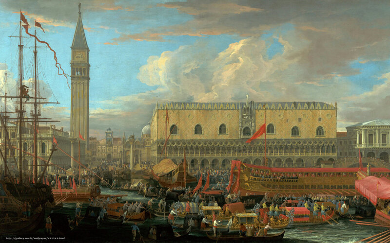 Venetian harbor scene