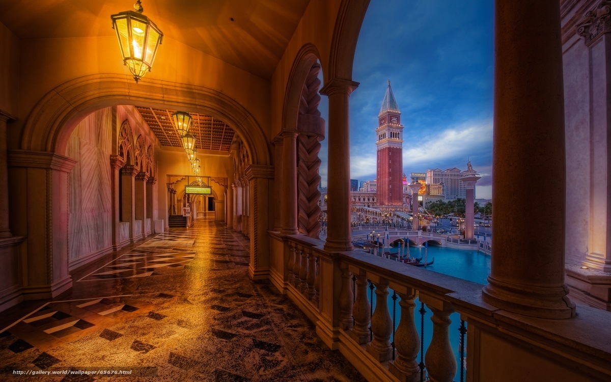 Venetian Las Vegas corridor view