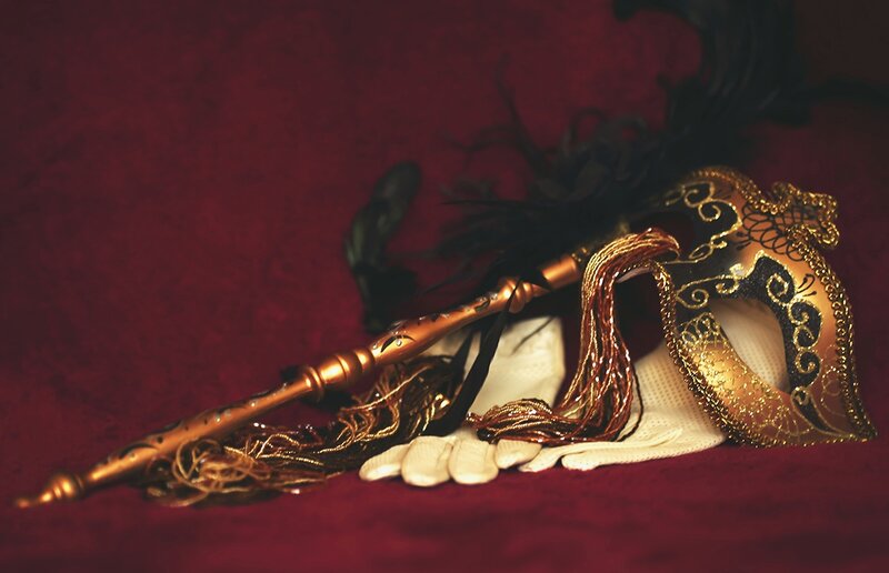 Venetian Mask and Gloves