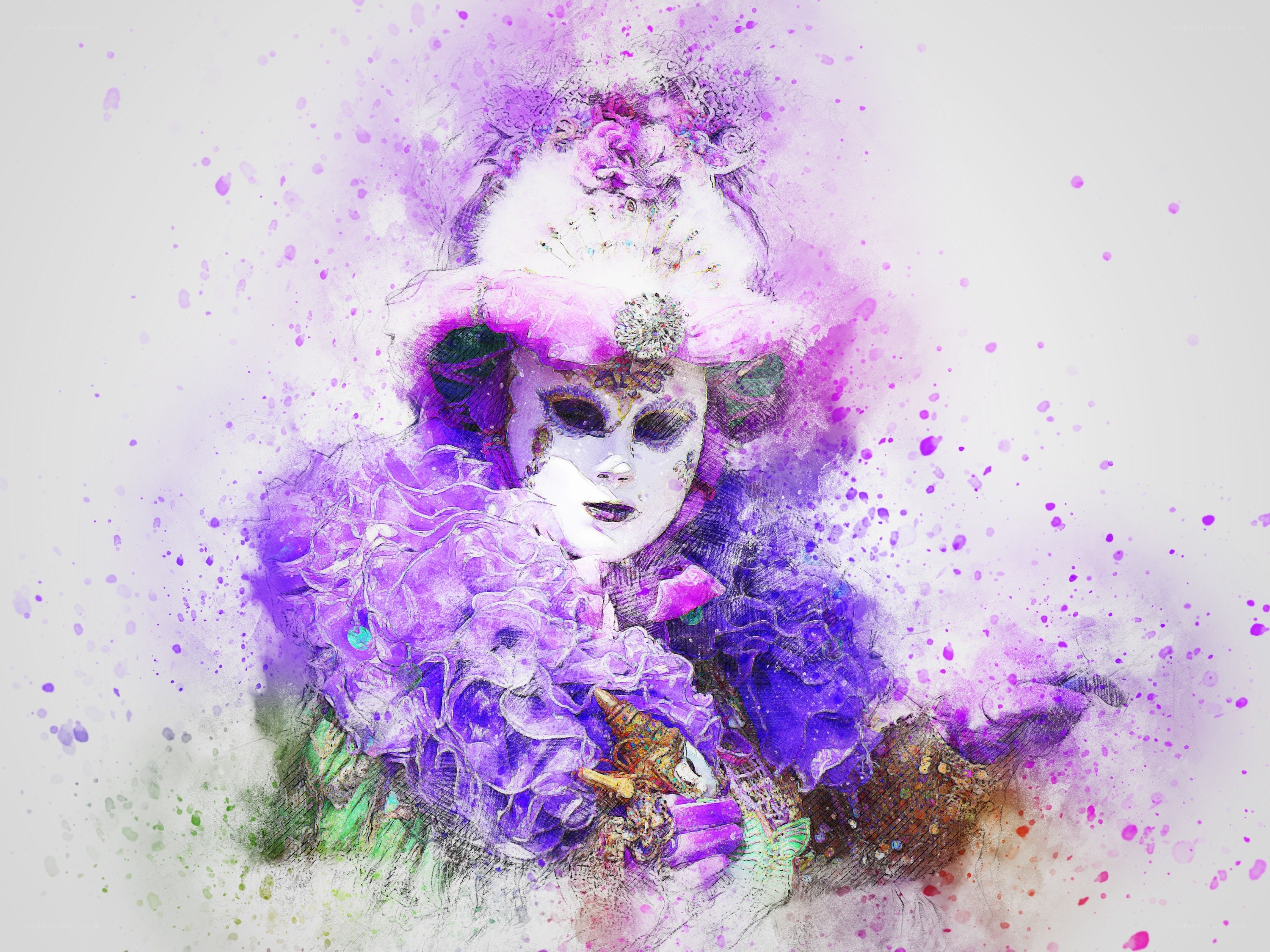 Venetian mask art