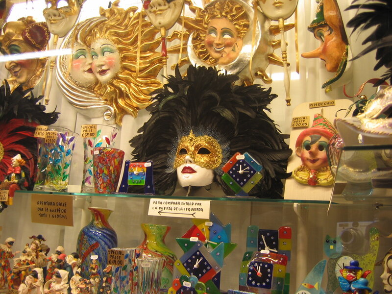 Venetian masks and souvenirs