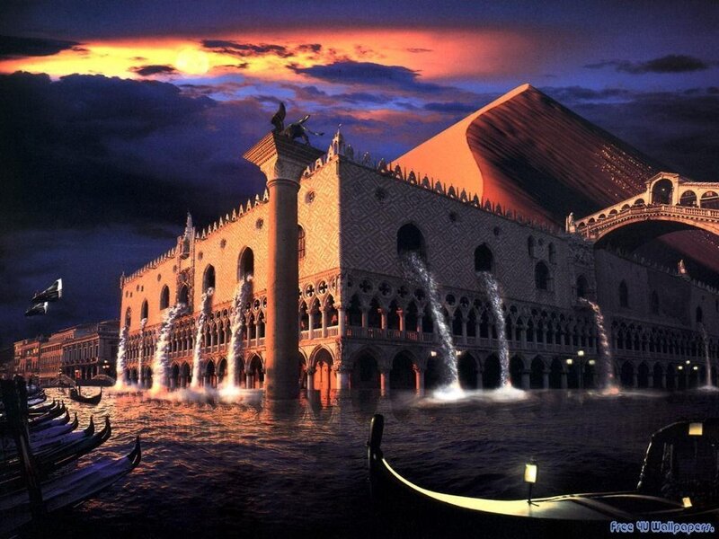 Venetian Palace at Night