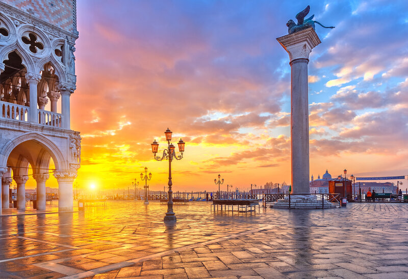 Venetian Square at Sunset