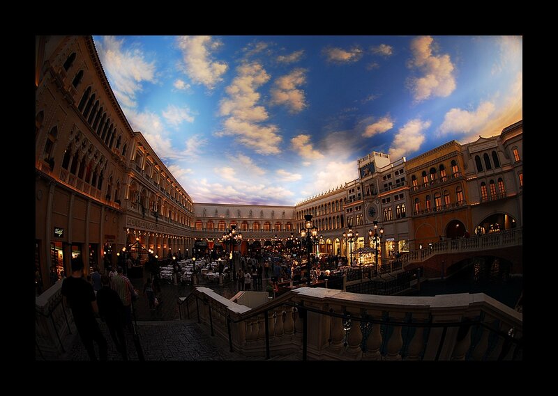 Venetian-style indoor plaza