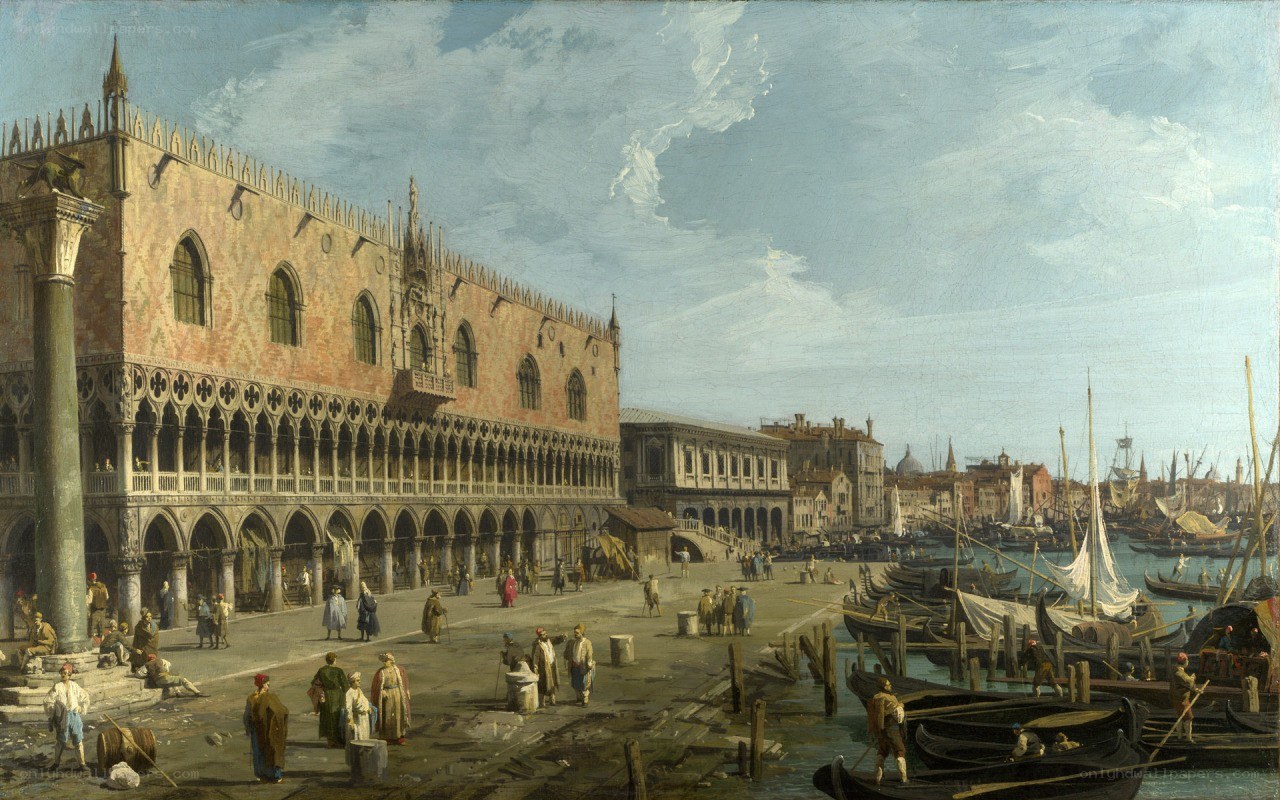 Venetian waterfront scene