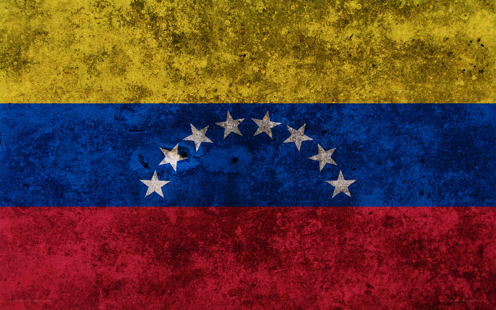 Venezuela flag with distressed texture