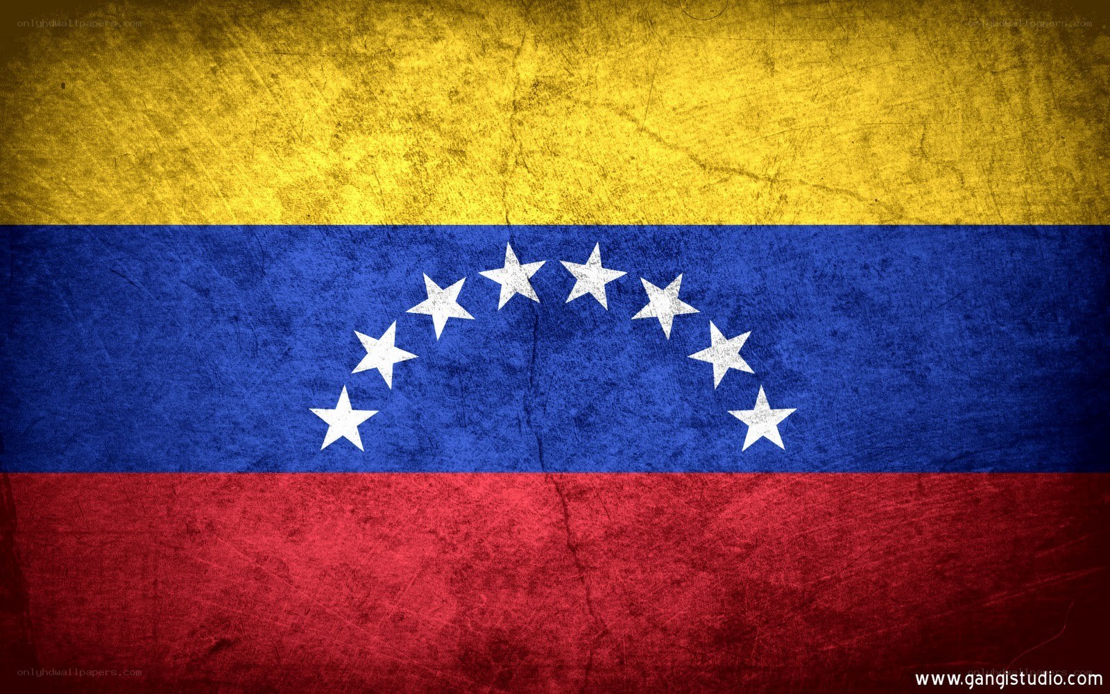 Venezuela flag with distressed texture