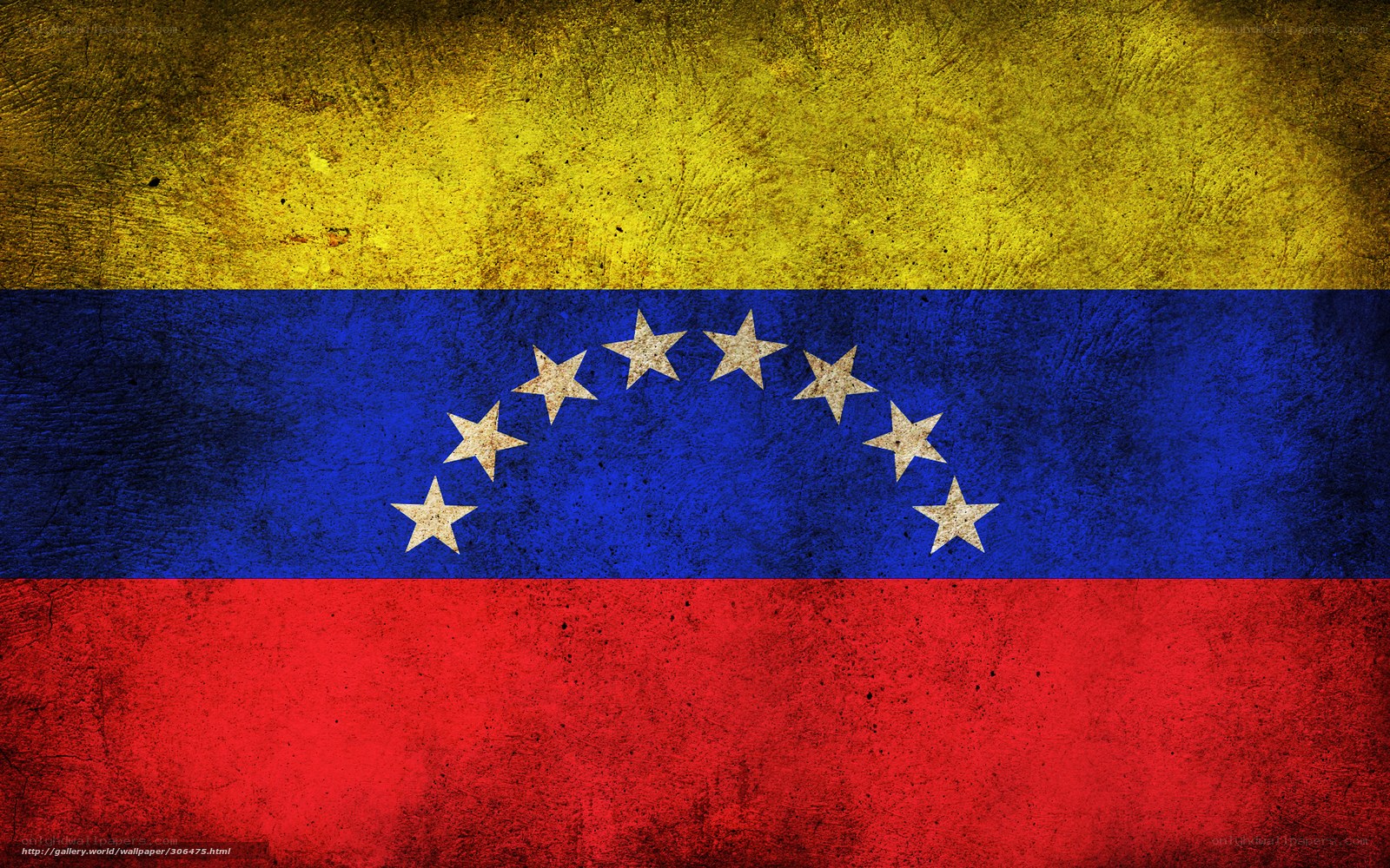 Venezuela flag with distressed texture