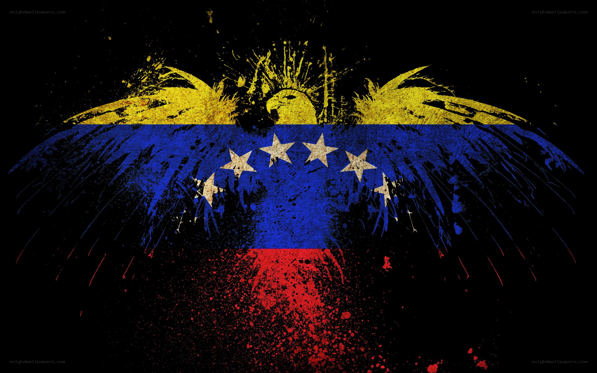 Venezuela flag with grunge effect
