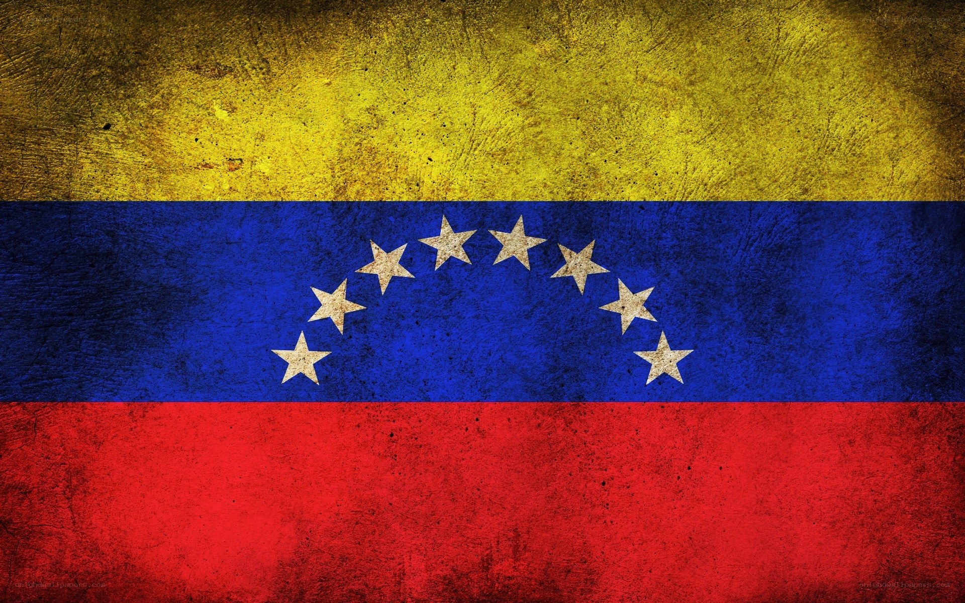 Venezuelan flag with distressed texture