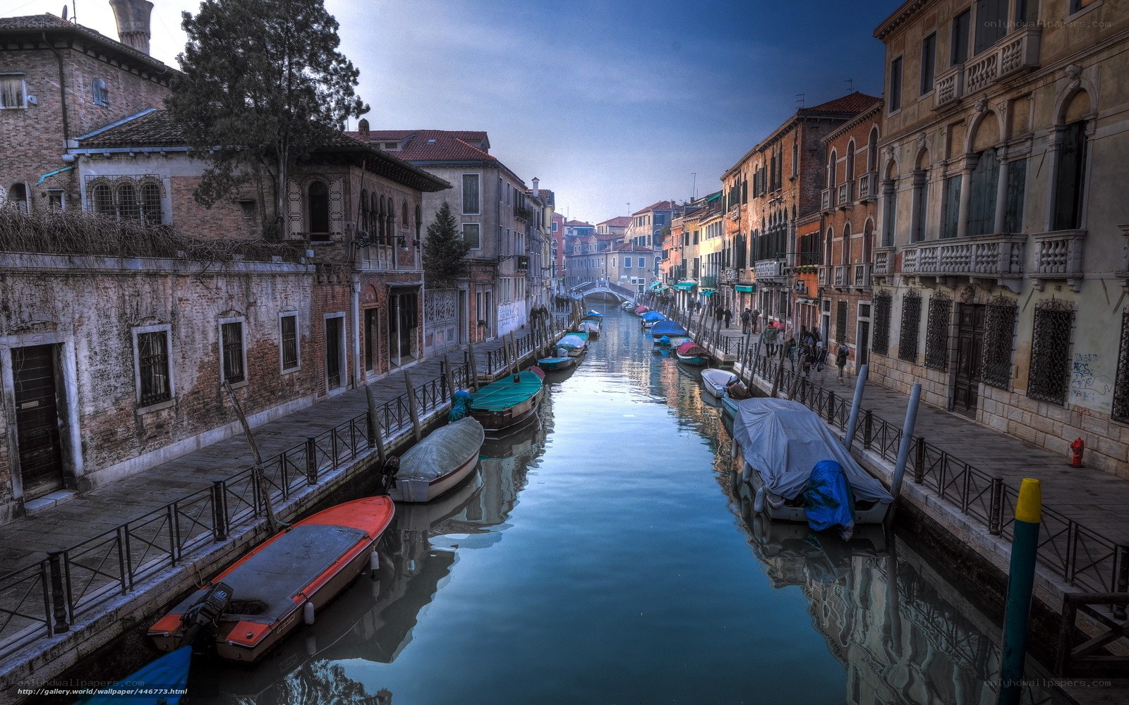 Venice canal at dawn