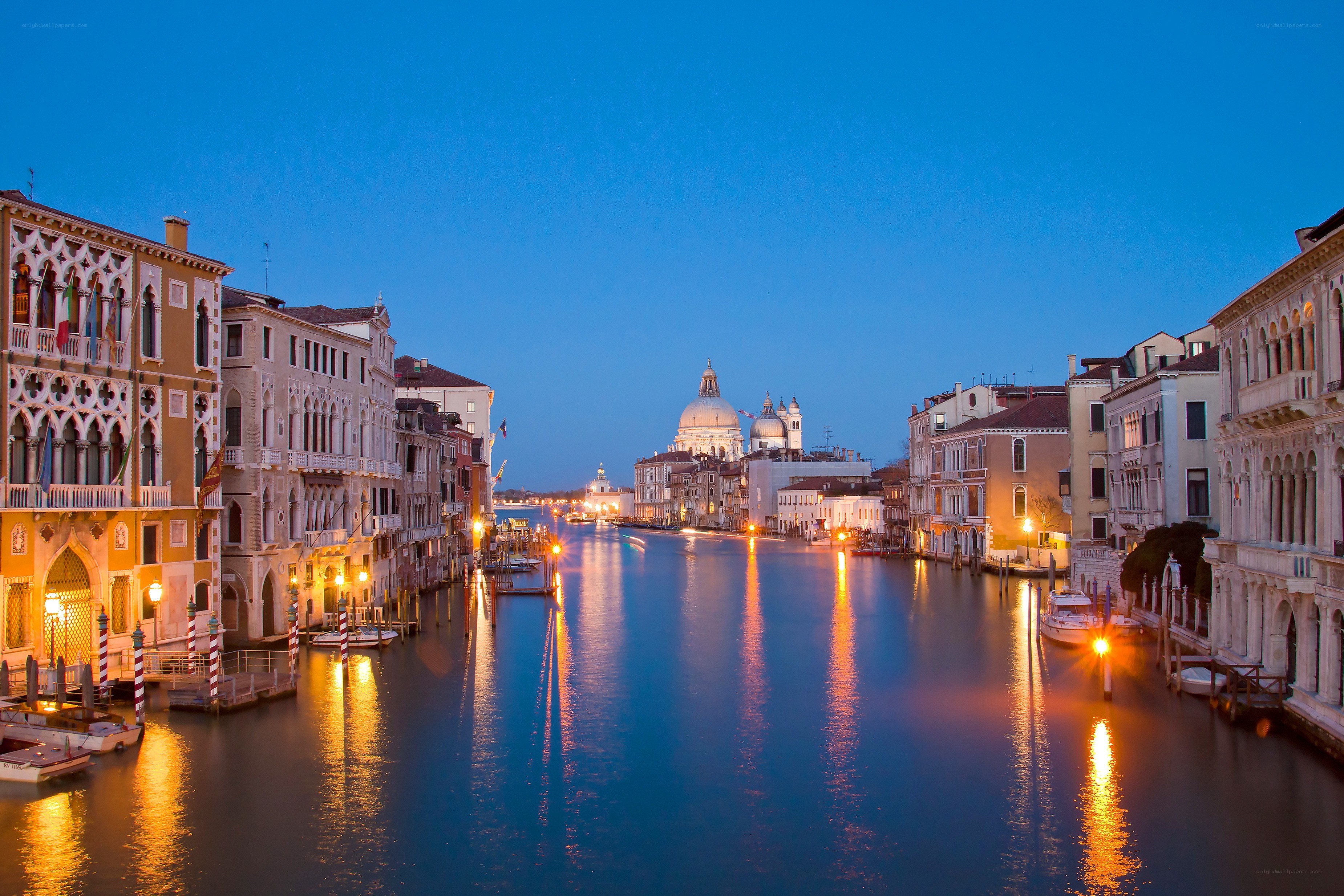 Venice canal at dusk