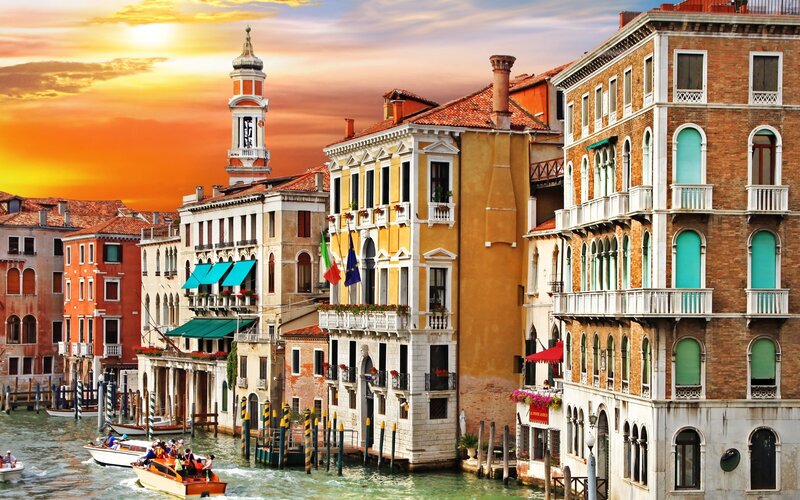Venice Canal Buildings