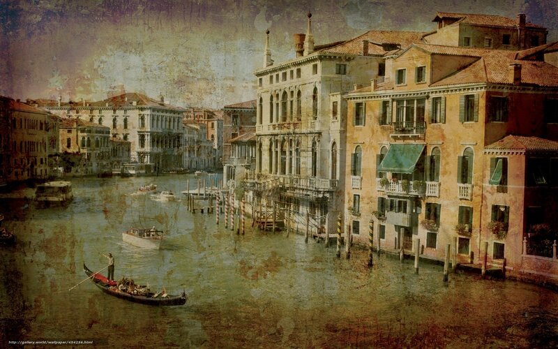 Venice canal scene