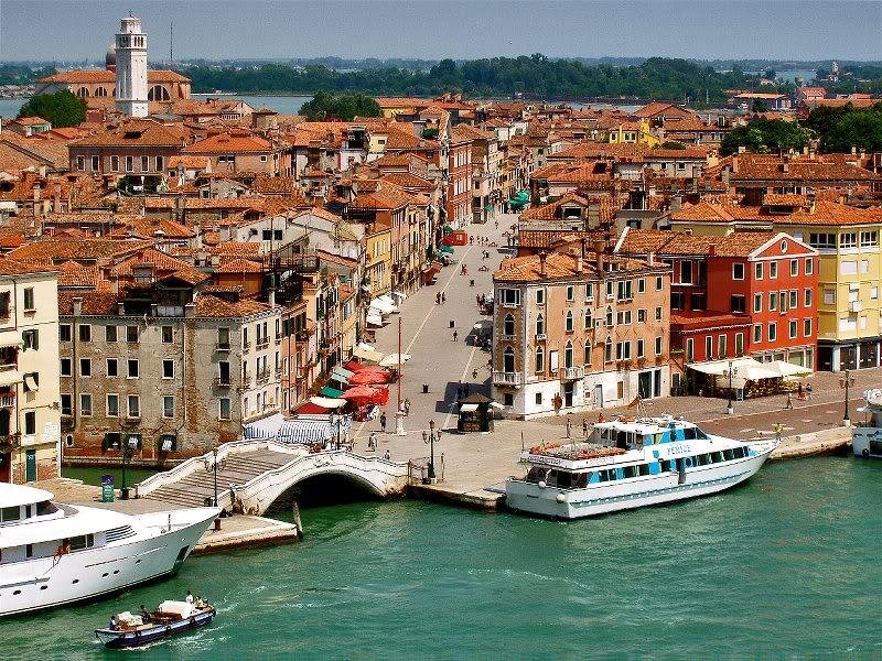 Venice Canal Scene — Blue