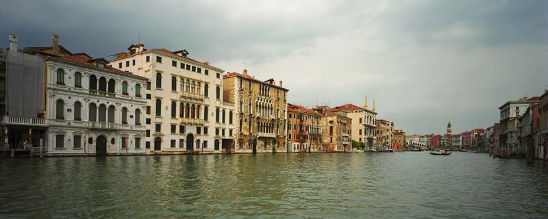 Venice canal with historic buildings