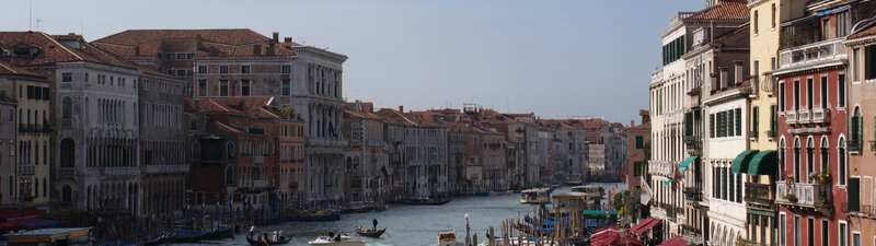 Venice canal with historic buildings