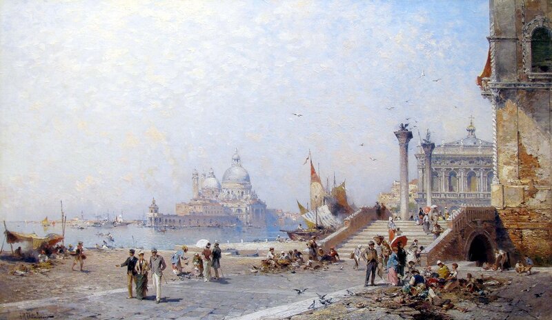 Venice harbor scene