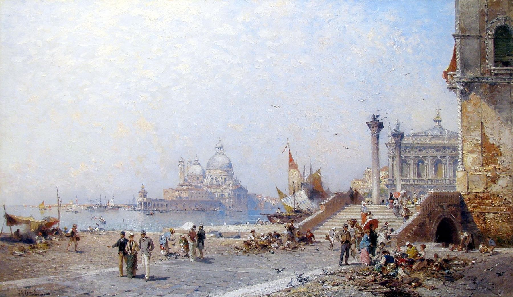 Venice harbor scene