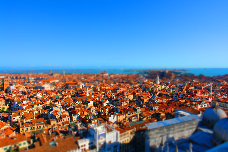 Venice Rooftops View — Blue