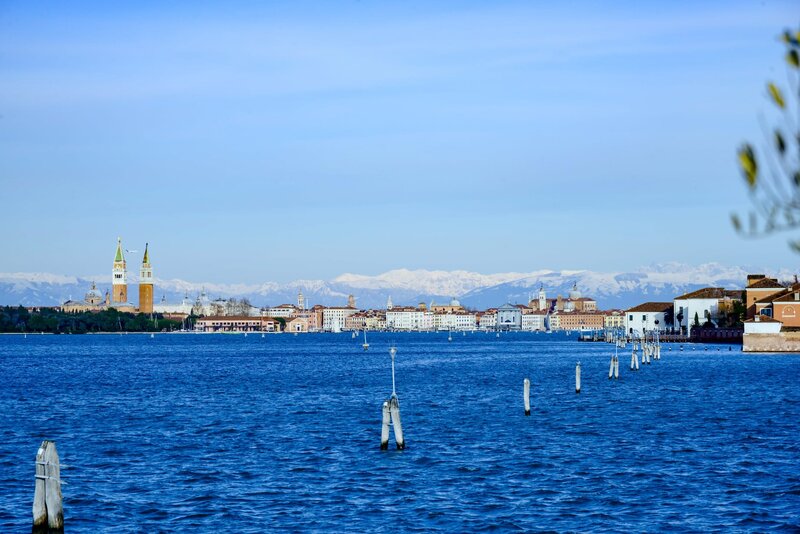 Venice Skyline with Mountains