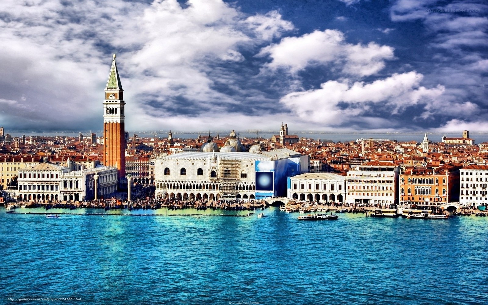 Venice skyline with St. Mark's Basilica